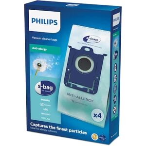 Philips Σακούλες Σκούπας Σκούπας PHILIPS 4 Τεμάχια Λευκό