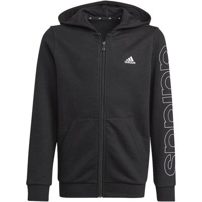 ADIDAS BOYS ESSENTIALS LOGO FULL-ZIP HOODIE GN4041 ADIDAS BOYS ESSENTIALS LOGO FULL-ZIP HOODIE GN4041