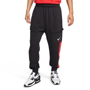 NIKE M NSW SW AIR CARGO PANT FLC BB FN7693-012 Μαύρο  - Size: Small