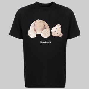 Palm Ανδρικό Μαύρο Teddy Bear Logo Print T-Shirt In Black PALM ANGELS