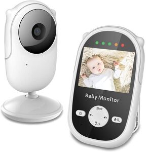 OEM εντοεπικοινωνία μωρού βίντεο newbaby 2,4″ με ψηφιακή έγχρωμη κάμερα, ασύρματη προβολή βίντεο, αμφίδρομη ομιλία, νυχτερινή όραση υπερύθρων, 2 x zoom και αναπαραγωγή νανουρισμάτων, συναγερμός τροφοδοσίας sm25 λευκό