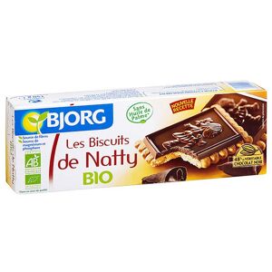 Bjorg Μπισκότα De Natty με επικάλυψη Μαύρης Σοκολάτας 150gr