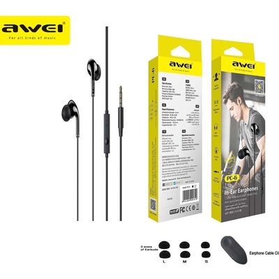 Huawei - Awei PC-2 - Μαύρο - 3.5mm - Headphones Huawei - Awei PC-2 - Μαύρο - 3.5mm - Headphones