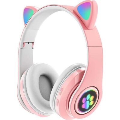 Oem VIV-23Μ Ασύρματα / Ενσύρματα Bluetooth On Ear Παιδικά Ακουστικά Ροζ Oem VIV-23Μ Ασύρματα / Ενσύρματα Bluetooth On Ear Παιδικά Ακουστικά Ροζ