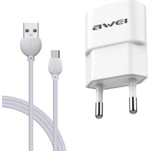 Σετ Φορτιστή Καλώδιο Φόρτισης AWEI C-831 USB 2.1A 1.2m USB Type C Άσπρο Σετ Φορτιστή Καλώδιο Φόρτισης AWEI C-831 USB 2.1A 1.2m USB Type C Άσπρο