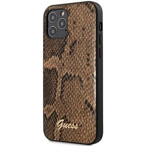 GUESS καφέ θήκη Python για iPhone 12 Pro Max - Προστατευτικό κάλυμμα GUESS καφέ θήκη Python για iPhone 12 Pro Max - Προστατευτικό κάλυμμα