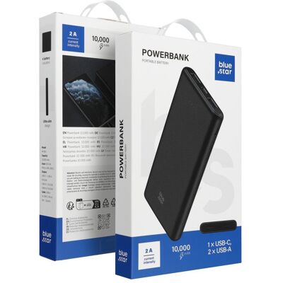 Bluestar Powerbank Blue Star W1061 2A 10000 mAh black Bluestar Powerbank Blue Star W1061 2A 10000 mAh black