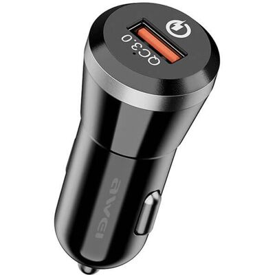 Awei C-825 Φορτιστής Αυτοκινήτου Ταχείας φόρτισης Quick Charge 3.0 C-825 Μαύρο Awei C-825 Φορτιστής Αυτοκινήτου Ταχείας φόρτισης Quick Charge 3.0 C-825 Μαύρο