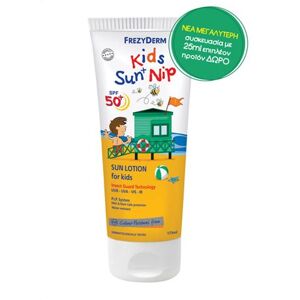 FREZYDERM Kids Sun Nip SPF50+ Αντηλιακό με Εντομοαπωθητικές Ιδιότητες 175ml