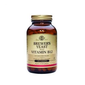 SOLGAR BREWER'S YEAST WITH VITAMIN B12 X 250TABLETS