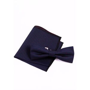 Fragosto Bow tie and scarf gift set in silk jacquard