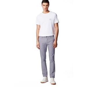 Boss Slim-fit trousers in two-tone stretch cotton - Blue 414