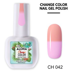 ColorExperts Ημιμόνιμο Θερμικό βερνίκι Aloha 15ml – Change Color 042 (Nude Ροδακινί με Ροζ)