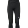 Odlo Performance Warm Suw Bottom 3 4 Pant Black Concrete Grey S  - Black Concrete Grey - Female