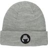 Crab Grab Circle Patch Beanie Heather Grey One Size  - Heather Grey - Unisex