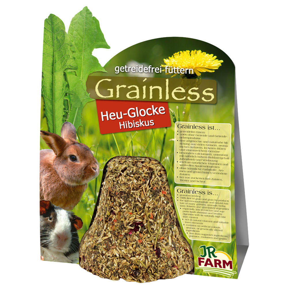 JR Farm Grainless Καμπάνα Σανού Ιβίσκος - 2 x 1 τεμάχιο (250 g)