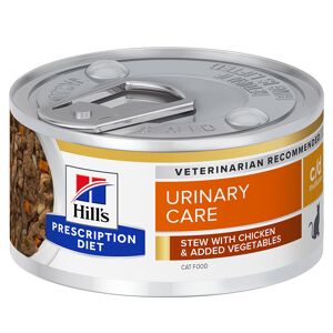 Hill's Prescription Diet 12x82g c/d Urinary Care Κοτόπουλο & Λαχανικά Hill´s Prescription Diet Υγρή Τροφή Γάτας