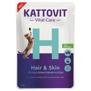 Kattovit Vital Care 85g Kattovit Vital Care Hair & Skin Πουλερικά Υγρή Τροφή Γάτας