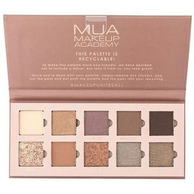 MUA Velvet Nudes - Παλέτα 10 σκιών ματιών MUA Velvet Nudes - Παλέτα 10 σκιών ματιών