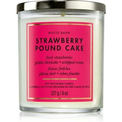 Bath & Body Works Strawberry Pound Cake αρωματικό κερί 227 γρ Bath & Body Works Strawberry Pound Cake αρωματικό κερί 227 γρ