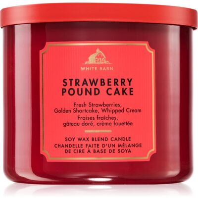Bath & Body Works Strawberry Pound Cake αρωματικό κερί 411 γρ Bath & Body Works Strawberry Pound Cake αρωματικό κερί 411 γρ