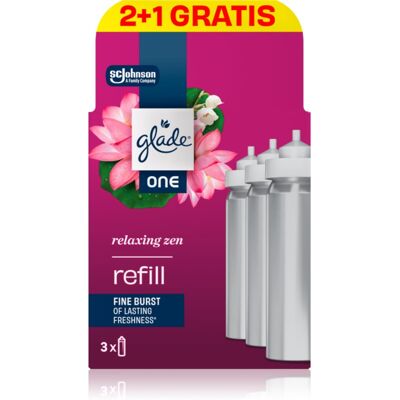 GLADE ONE Relaxing Zen ανταλλακτική γέμιση για το αποσμητικό χώρου 3x10 ml GLADE ONE Relaxing Zen ανταλλακτική γέμιση για το αποσμητικό χώρου 3x10 ml