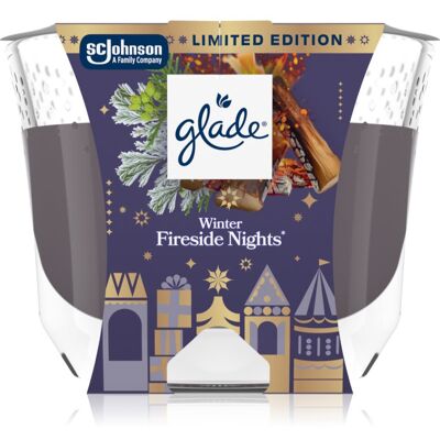 GLADE Winter Fireside Nights αρωματικό κερί 204 γρ GLADE Winter Fireside Nights αρωματικό κερί 204 γρ
