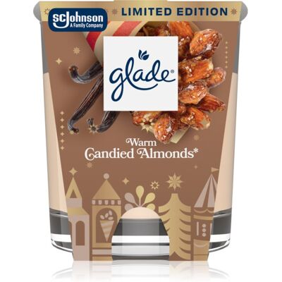 GLADE Warm Candied Almonds αρωματικό κερί 112 γρ GLADE Warm Candied Almonds αρωματικό κερί 112 γρ