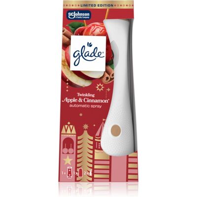 GLADE Automatic Spray Twinkling Apple & Cinnamon αυτόματο αποσμητικό χώρου με ανταλλακτικό 269 ml GLADE Automatic Spray Twinkling Apple & Cinnamon αυτόματο αποσμητικό χώρου με ανταλλακτικό 269 ml