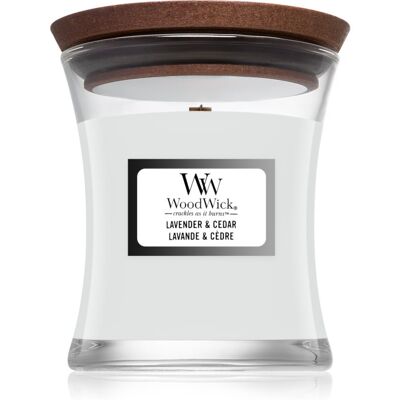 Woodwick Lavender & Cedar αρωματικό κερί με ξύλινο φιτίλι 85 γρ Woodwick Lavender & Cedar αρωματικό κερί με ξύλινο φιτίλι 85 γρ
