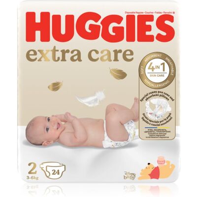 Huggies Extra Care Size 2 πάνες μίας χρήσης 3-6 kg 24 τμχ Huggies Extra Care Size 2 πάνες μίας χρήσης 3-6 kg 24 τμχ