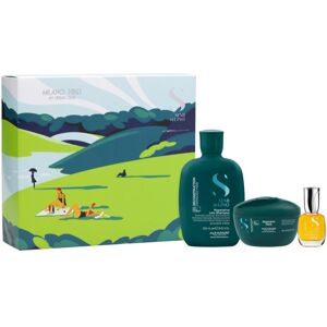 Alfaparf Milano Semi di Lino Reconstruction Holiday Kit σετ δώρου για κατεστραμμένα μαλλιά 3 τμχ Alfaparf Milano Semi di Lino Reconstruction Holiday Kit σετ δώρου για κατεστραμμένα μαλλιά 3 τμχ