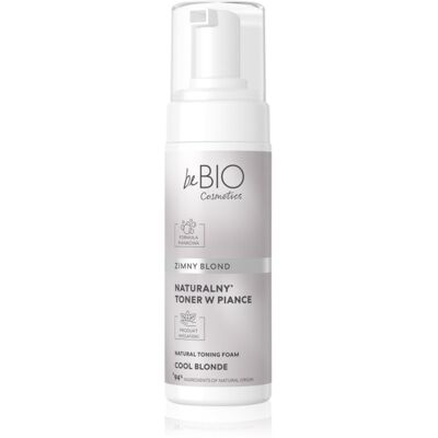 beBIO Natural Foam Toner Cool Blonde αφρός με χρώμα για τα μαλλιά 120 ml beBIO Natural Foam Toner Cool Blonde αφρός με χρώμα για τα μαλλιά 120 ml