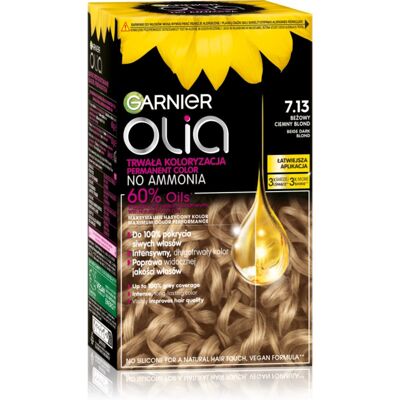 Garnier Olia Big Kit μόνιμη βαφή μαλλιών απόχρωση 7.13 Beige Dark Blond 1 τμχ Garnier Olia Big Kit μόνιμη βαφή μαλλιών απόχρωση 7.13 Beige Dark Blond 1 τμχ