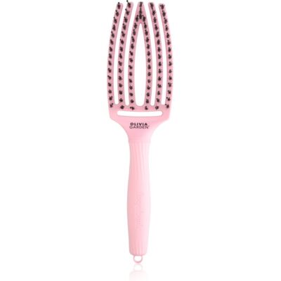 Olivia Garden Fingerbrush ThinkPink Boar & Nylon Jaipur Rose βούρτσα για τα μαλλιά 1 τμχ Olivia Garden Fingerbrush ThinkPink Boar & Nylon Jaipur Rose βούρτσα για τα μαλλιά 1 τμχ