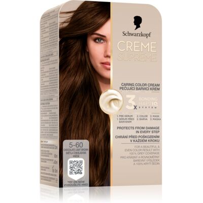 Schwarzkopf Creme Supreme μόνιμη βαφή μαλλιών απόχρωση 5-60 Chocolate Light Brown 60 ml Schwarzkopf Creme Supreme μόνιμη βαφή μαλλιών απόχρωση 5-60 Chocolate Light Brown 60 ml
