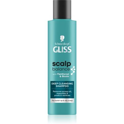 Schwarzkopf Gliss Scalp Balance σαμπουάν βαθύ-καθαρισμού για λιπαρό δέρμα της κεφαλής 200 ml Schwarzkopf Gliss Scalp Balance σαμπουάν βαθύ-καθαρισμού για λιπαρό δέρμα της κεφαλής 200 ml