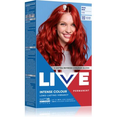 Schwarzkopf LIVE Intense Colour μόνιμη βαφή μαλλιών απόχρωση 035 Real Red 1 τμχ Schwarzkopf LIVE Intense Colour μόνιμη βαφή μαλλιών απόχρωση 035 Real Red 1 τμχ