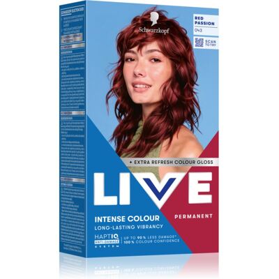 Schwarzkopf LIVE Intense Colour μόνιμη βαφή μαλλιών απόχρωση 043 Red Passion 1 τμχ Schwarzkopf LIVE Intense Colour μόνιμη βαφή μαλλιών απόχρωση 043 Red Passion 1 τμχ