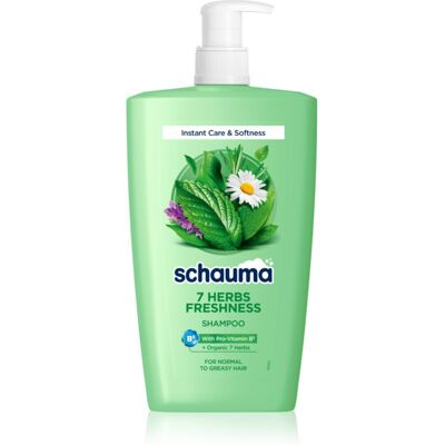 Schwarzkopf Schauma 7 Herbs Freshness φυτικό σαμπουάν για κανονικά έως λιπαρά μαλλιά 1000 ml Schwarzkopf Schauma 7 Herbs Freshness φυτικό σαμπουάν για κανονικά έως λιπαρά μαλλιά 1000 ml