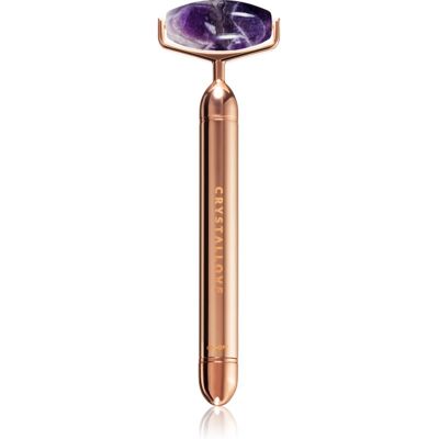 Crystallove Amethyst Vibrating Roller κύλινδρος για μασάζ για το πρόσωπο 1 τμχ Crystallove Amethyst Vibrating Roller κύλινδρος για μασάζ για το πρόσωπο 1 τμχ
