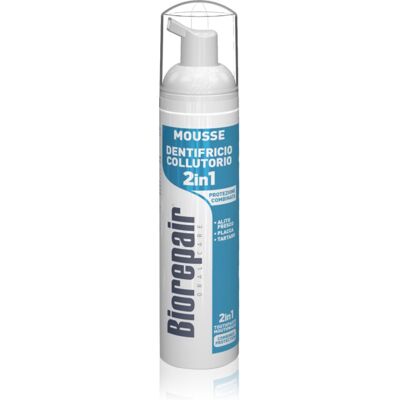 Biorepair Combined Protection 2v1 στοματικός αφρός 2 σε 1 για καθαρισμό των δοντιών και ούλων χωρίς οδοντόβουρτσα και νερό για δόντια 75 ml Biorepair Combined Protection 2v1 στοματικός αφρός 2 σε 1 για καθαρισμό των δοντιών και ούλων χωρίς οδοντόβουρτσα και νερό για δόντια 75 ml