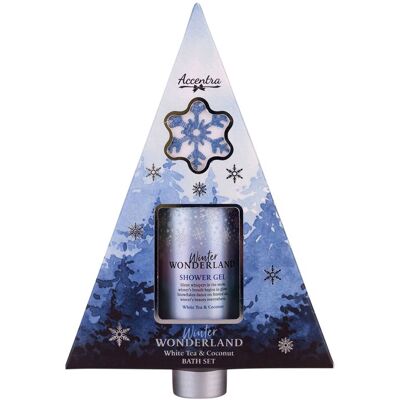 Accentra Winter Wonderland White Tea & Coconut σετ δώρου για το μπάνιο αρώματα White Tea & Coconut Accentra Winter Wonderland White Tea & Coconut σετ δώρου για το μπάνιο αρώματα White Tea & Coconut