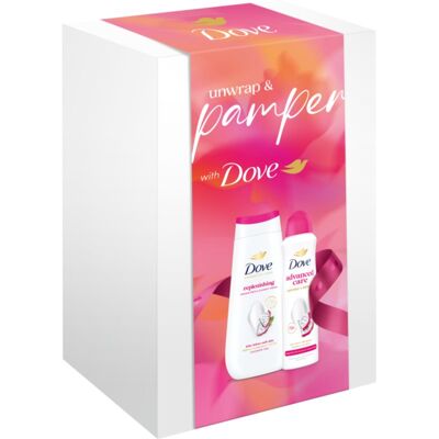Dove Advanced Care Unwrap & Pamper σετ δώρου για γυναίκες Dove Advanced Care Unwrap & Pamper σετ δώρου για γυναίκες