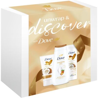 Dove Unwrap & Discover σετ δώρου για γυναίκες Dove Unwrap & Discover σετ δώρου για γυναίκες