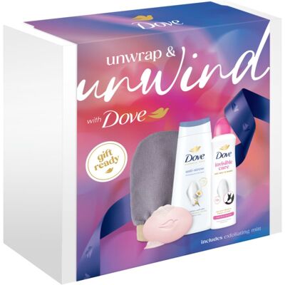 Dove Unwrap & Unwind Unwrap & Refresh σετ δώρου για γυναίκες Dove Unwrap & Unwind Unwrap & Refresh σετ δώρου για γυναίκες