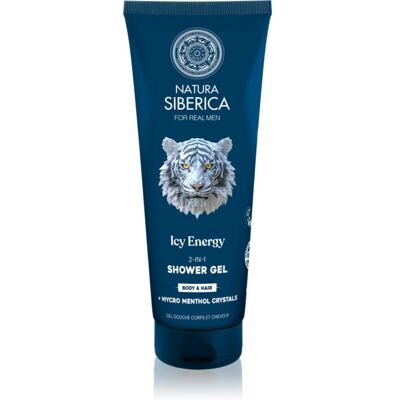 Natura Siberica Arctic Wild Icy Energy τζελ για ντους και σαμπουάν 2 σε 1 για άντρες 200 ml Natura Siberica Arctic Wild Icy Energy τζελ για ντους και σαμπουάν 2 σε 1 για άντρες 200 ml