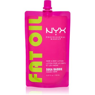 NYX Professional Makeup Fat Oil Body ενυδατικό γαλάκτωμα για χέρια και σώμα με άρωμα Suga Baddie 150 ml NYX Professional Makeup Fat Oil Body ενυδατικό γαλάκτωμα για χέρια και σώμα με άρωμα Suga Baddie 150 ml