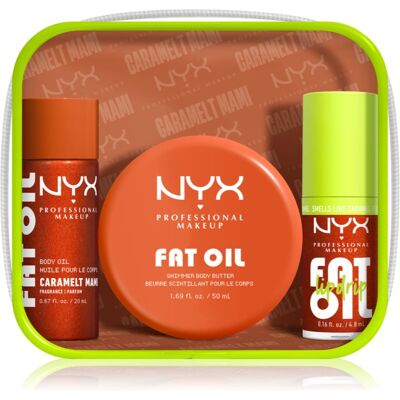 NYX Professional Makeup Fat Oil Body Σετ για το σώμα με άρωμα Caramelt Mami 3 τμχ NYX Professional Makeup Fat Oil Body Σετ για το σώμα με άρωμα Caramelt Mami 3 τμχ