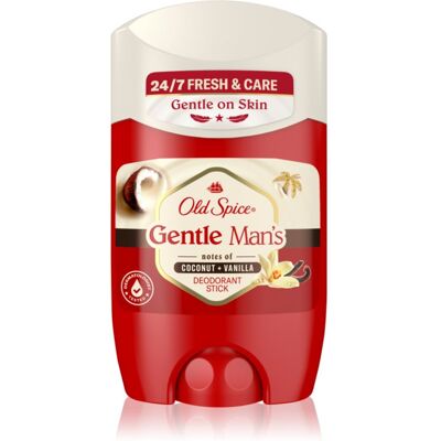 Old Spice Gentle Man's Coconut & Vanilla στερεό αποσμητικό χωρίς άλατα αλουμινίου 50 ml Old Spice Gentle Man's Coconut & Vanilla στερεό αποσμητικό χωρίς άλατα αλουμινίου 50 ml
